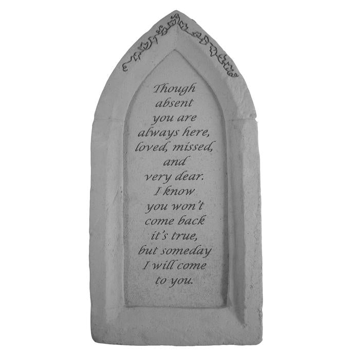 Though absent you… Memorial Gift-Memorial Stone-Kay Berry-Afterlife Essentials