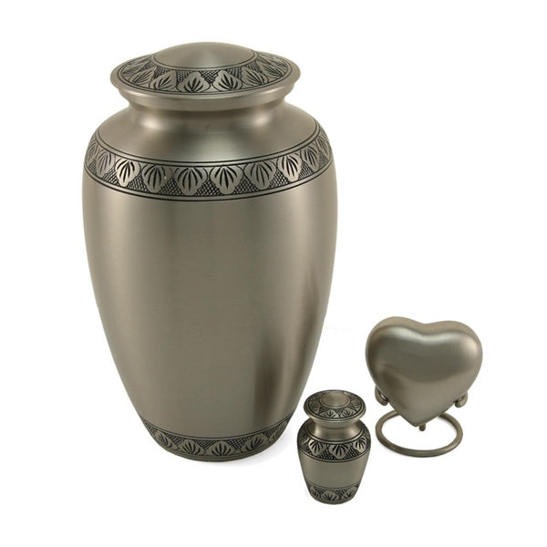 Athena Classic Pewter Large/Adult Cremation Urn-Cremation Urns-Terrybear-Afterlife Essentials