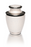 Brass Cremation Urn with Nickel Overlay and Enamel – Adult-Cremation Urns-Bogati-White-Afterlife Essentials
