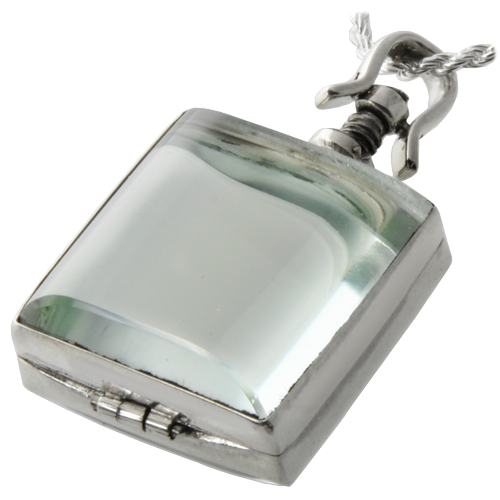 Glass Square Victorian Locket (Not For Ashes) Cremation Jewelry-Jewelry-New Memorials-Afterlife Essentials