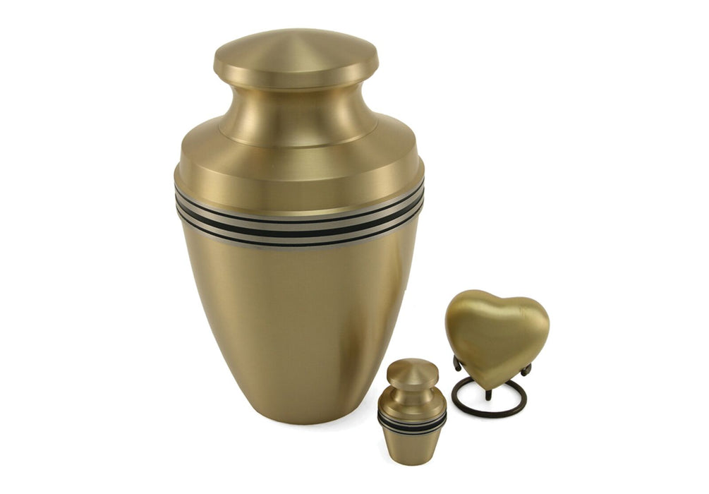 Grecian Bronze 6 Keepsake Set with velvet bag Cremation Urn-Cremation Urns-Terrybear-Afterlife Essentials