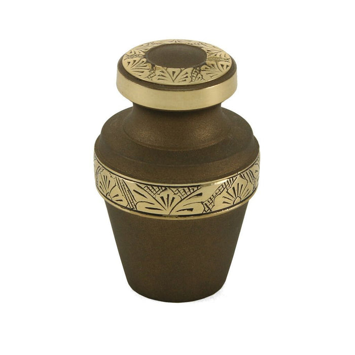 Grecian Rustic Bronze 6 Keepsake Set with velvet bag Cremation Urn-Cremation Urns-Terrybear-Afterlife Essentials