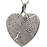 Heart Fingerprint Pendant Cremation Jewelry-Jewelry-New Memorials-925 Sterling Silver-Full Coverage-No Chamber (flat)-Afterlife Essentials