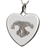 B&B Heart Actual Noseprint Pet Cremation Jewelry-Jewelry-New Memorials-925 Sterling Silver-No Chamber (flat)-Afterlife Essentials