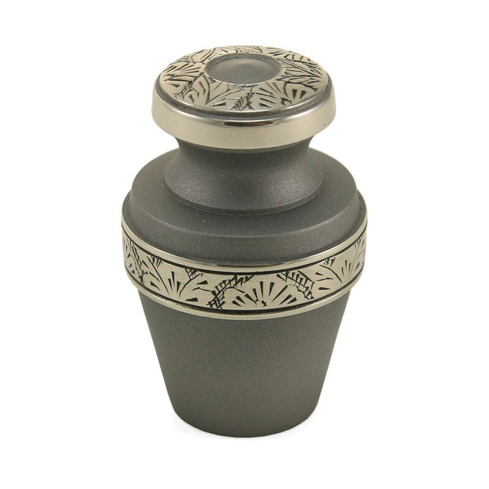 Grecian Rustic Pewter 6 Keepsake Set with velvet bag Cremation Urn-Cremation Urns-Terrybear-Afterlife Essentials