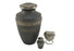 Grecian Rustic Pewter Individual Keepsake with velvet bag Cremation Urn-Cremation Urns-Terrybear-Afterlife Essentials