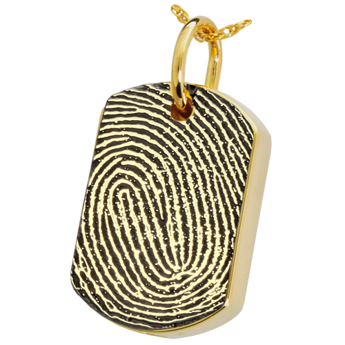 Full-Coverage or Rim Fingerprint Dog Tag Jewelry-Jewelry-New Memorials-Afterlife Essentials