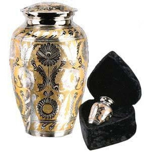 509/3" Silver/Gold Cremation Urn-Cremation Urns-Urns of Distinction-Afterlife Essentials