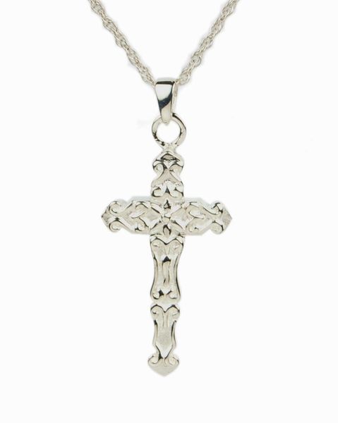 Sterling Silver Antique Cross Cremation Jewelry-Jewelry-Cremation Keepsakes-Afterlife Essentials
