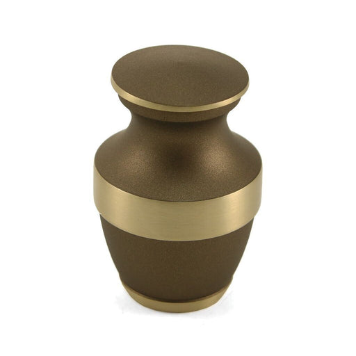Lineas Rustic Bronze Individual Keepsake with velvet bag Cremation Urn-Cremation Urns-Terrybear-Afterlife Essentials