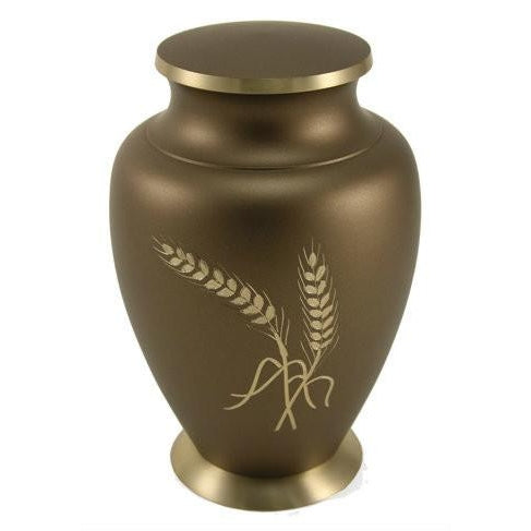 Aria Wheat Large/Adult Cremation Urn-Cremation Urns-Terrybear-Afterlife Essentials