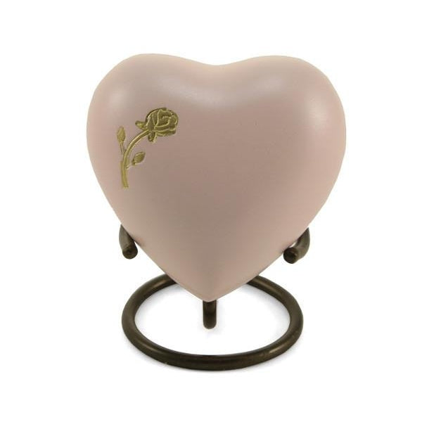Aria Rose Heart Keepsake with velvet box Cremation Urn-Cremation Urns-Terrybear-Afterlife Essentials