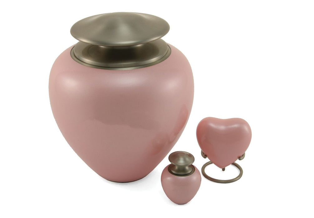 Satori Pearl Pink Keepsake with velvet box Cremation Urn-Cremation Urns-Terrybear-Afterlife Essentials