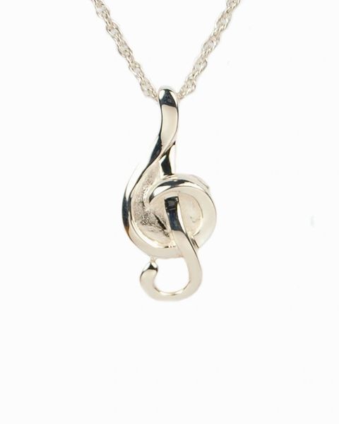 Sterling Silver Slider Music Note Cremation Jewelry-Jewelry-Cremation Keepsakes-Afterlife Essentials