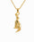 Gold Plated Howling Dog Cremation Jewelry-Jewelry-Cremation Keepsakes-Afterlife Essentials