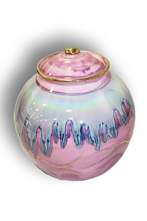 Nimbus Pink Corona 200 cu in Cremation Urn-Cremation Urns-Infinity Urns-Afterlife Essentials