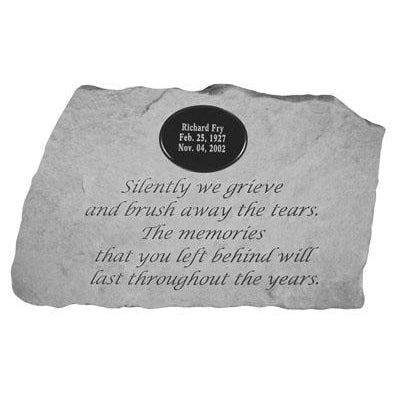 Silently we grieve… Memorial Gift-Memorial Stone-Kay Berry-Afterlife Essentials