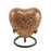 Classic Engraved Copper Oak Heart Keepsake with velvet box Cremation Urn-Cremation Urns-Terrybear-Afterlife Essentials