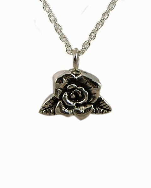 Sterling Silver Rose Cremation Jewelry-Jewelry-Cremation Keepsakes-Afterlife Essentials