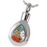 Stainless Steel Art Glass Teardrop Cremation Jewelry-Jewelry-New Memorials-Afterlife Essentials