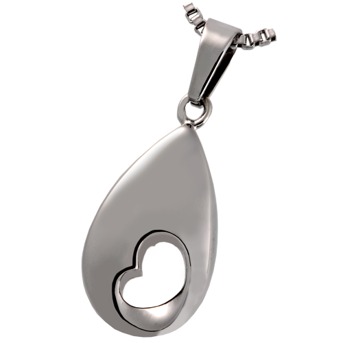 Stainless Steel Tear Of Love Pendant Cremation Jewelry-Jewelry-New Memorials-Afterlife Essentials