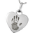 Sterling Silver Heart Pendant Handprint Fingerprint Memorial Jewelry-Jewelry-New Memorials-Afterlife Essentials