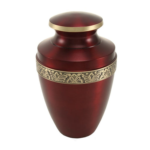 Grecian Crimson Large/Adult Cremation Urn-Cremation Urns-Terrybear-Afterlife Essentials