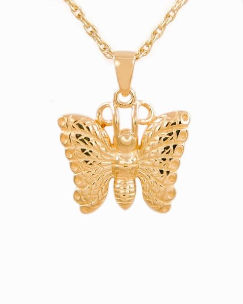 Gold Plated Butterfly Cremation Jewelry-Jewelry-Cremation Keepsakes-Afterlife Essentials