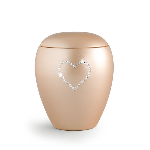 Heart & Soul Apricot Cremation Urn-Cremation Urns-Infinity Urns-Afterlife Essentials