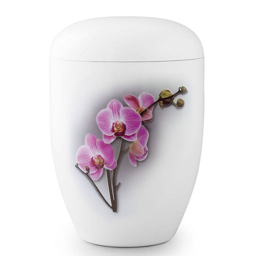 Biodegradable White Orchid 305 cu in Cremation Urn-Cremation Urns-Infinity Urns-Afterlife Essentials