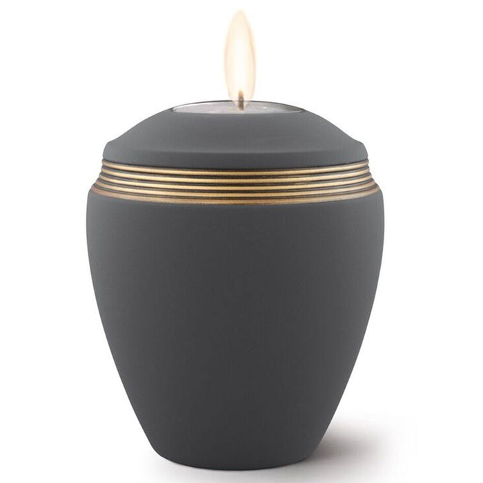 Luminaria Tea Light Candle Holder Cremation Urn-Cremation Urns-Infinity Urns-Slate-Afterlife Essentials