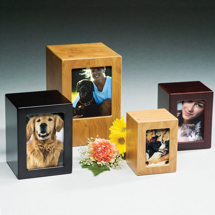 Moments Black Small 40 cu in Cremation Urn-Cremation Urns-Infinity Urns-Afterlife Essentials