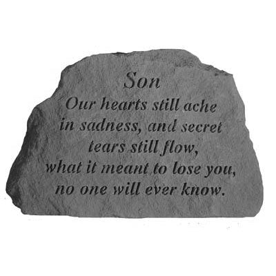 Son Our hearts… Memorial Gift-Memorial Stone-Kay Berry-Afterlife Essentials