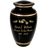 Plain Black Gold Series with Motorcycle and Flames 200 cu in Cremation Urn-Cremation Urns-New Memorials-Afterlife Essentials