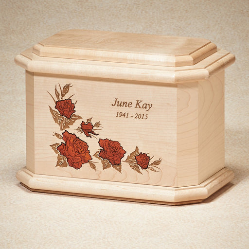 Rose Mist Maple Wood Adult 200 cu in Cremation Urn-Cremation Urns-Infinity Urns-Afterlife Essentials