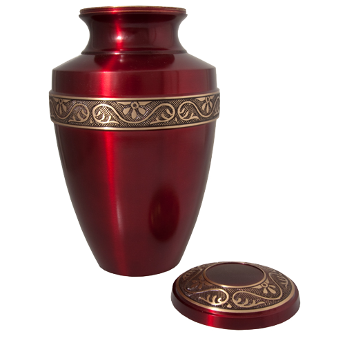 Scarlet Brass Pet Large 200 cu in Cremation Urn-Cremation Urns-New Memorials-Afterlife Essentials