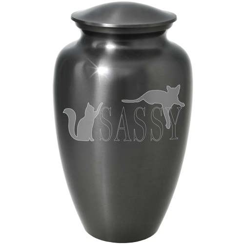 Sassy Cats Pet Large 200 cu in Cremation Urn-Cremation Urns-New Memorials-Afterlife Essentials