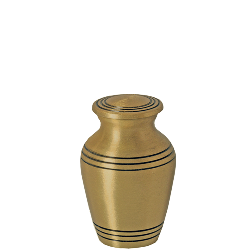 Golden Classic Series 2 cu in Cremation Urn-Cremation Urns-New Memorials-Afterlife Essentials