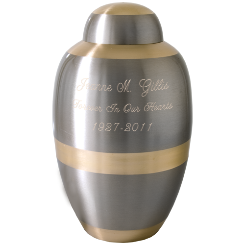 Traditional Two Tone 200 cu in Cremation Urn-Cremation Urns-New Memorials-Afterlife Essentials