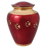 Red With Brass Pawprint Pet Large 200 cu in Cremation Urn-Cremation Urns-New Memorials-Afterlife Essentials