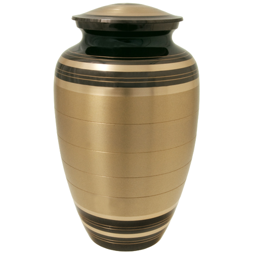 Black And Brass Series 200 cu in Cremation Urn-Cremation Urns-New Memorials-Afterlife Essentials