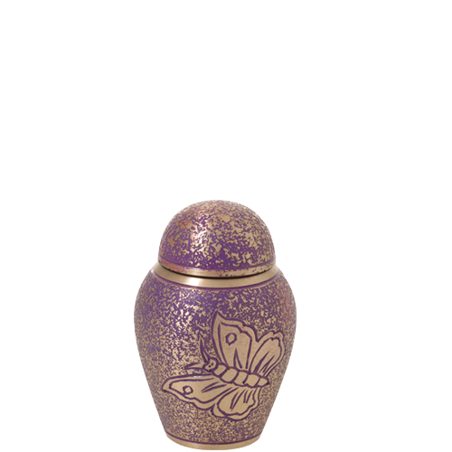Butterflies Purple Cremation Urn Keepsake-Cremation Urns-New Memorials-Afterlife Essentials