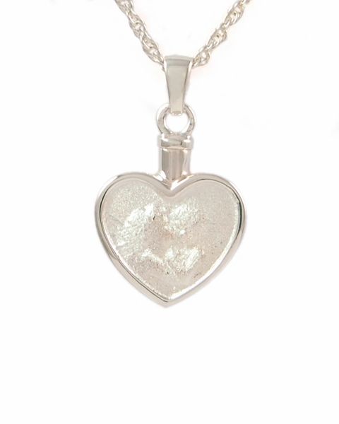 Sterling Silver Heart with Angel Cremation Jewelry-Jewelry-Cremation Keepsakes-Afterlife Essentials