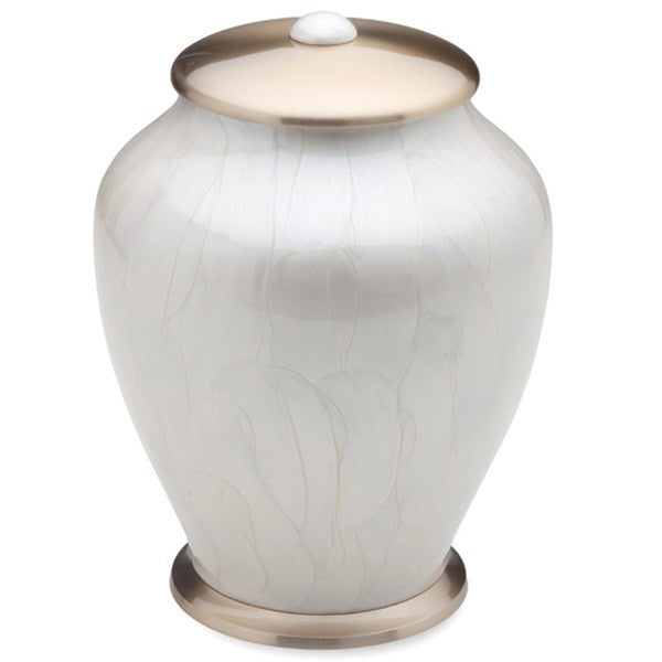 Pearl Simplicity Brass 225 cu in Cremation Urn-Cremation Urns-Infinity Urns-Afterlife Essentials