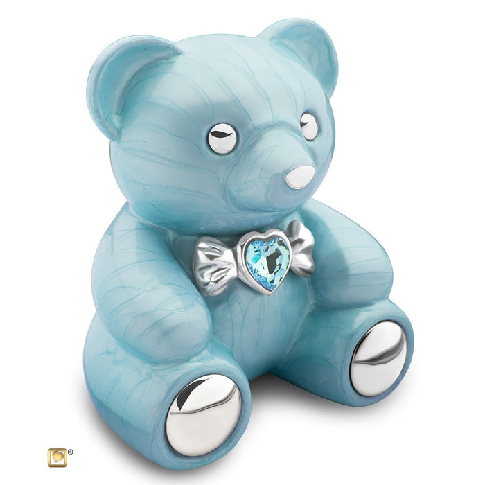 Teddy Bear Urn-Cremation Urns-Infinity Urns-Blue-Afterlife Essentials