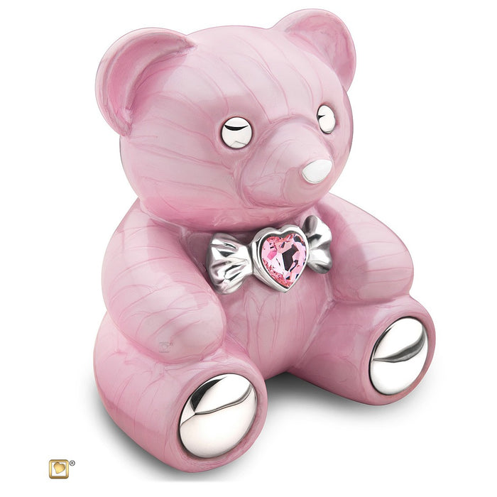 Teddy Bear Urn-Cremation Urns-Infinity Urns-Pink-Afterlife Essentials