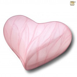 Love Heart Keepsake 3cu-Cremation Urns-Infinity Urns-Pink-Afterlife Essentials