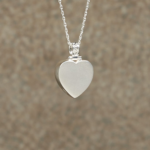 Plain Heart Pendant Cremation Jewelry-Jewelry-Infinity Urns-Afterlife Essentials