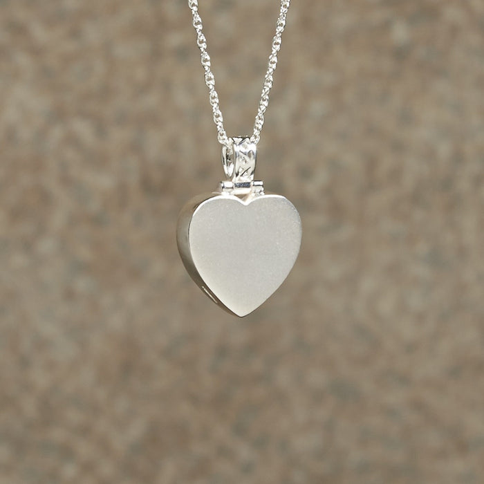 Plain Heart Pendant Cremation Jewelry-Jewelry-Infinity Urns-Afterlife Essentials