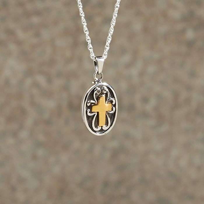 Cross Pendant Cremation Jewelry-Jewelry-Infinity Urns-Afterlife Essentials
